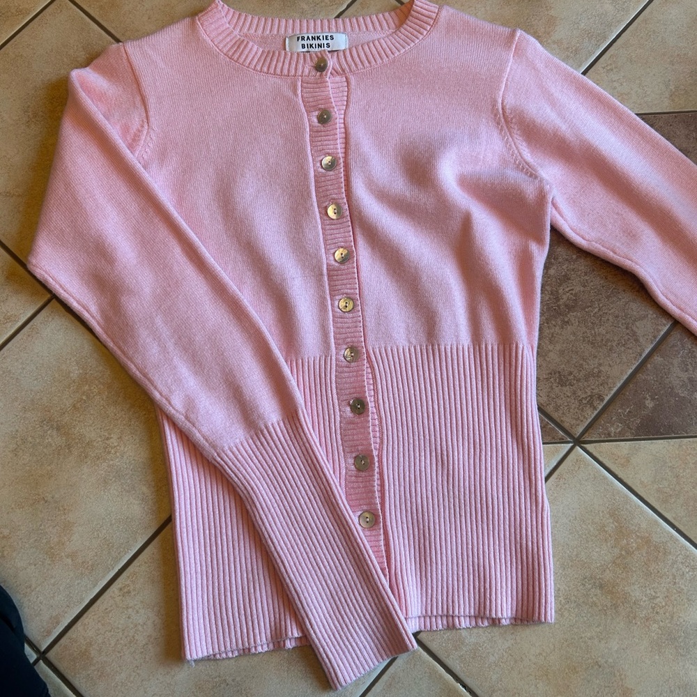 Frankie's Bikinis Pink Sweater